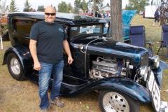 Myron, originally from Saskatoon, was showing his award-winning 31 Ford for the first time in this area.