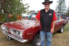 Gary Snow with his 67 Barracuda