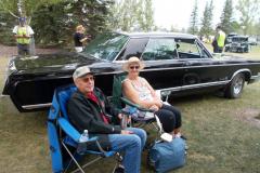 Gary and Lynn with their 67 Chrysler Newport Custom 4-door hardtop