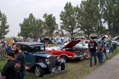 Beautiful day for a car show at Nose Creek Park